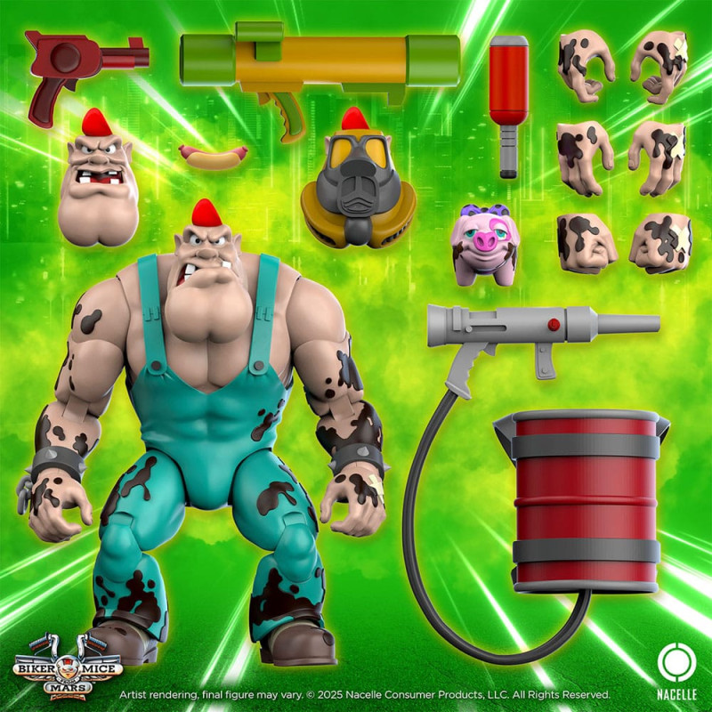 Biker Mice From Mars Action Figure Greasepit 23 cm 1