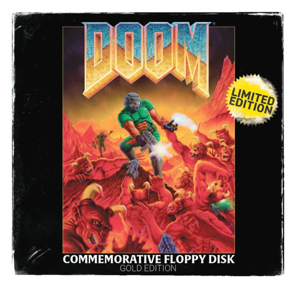 Doom Replik Floppy Disk Gold Plated Limited Edition 5