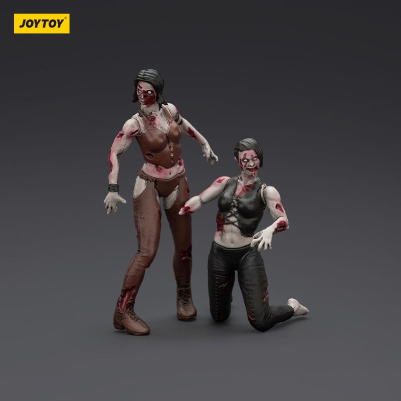 Zombie Dark Source Action Figures 2-Pack Female wrestlers 8 cm 1