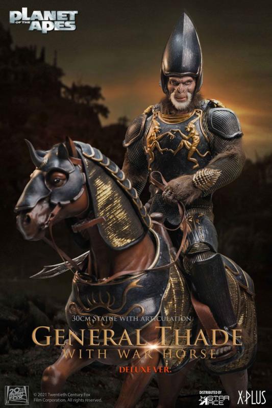 Planet of the Apes: Thade with Horse 30 cm Statue General - Star Ace Toys