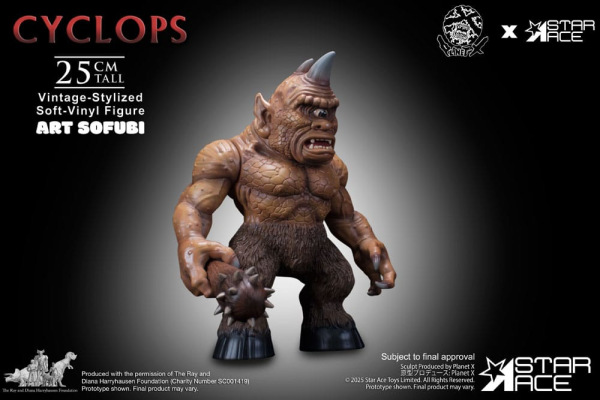 Ray Harryhausen Soft Vinyl Statue Cyclops (Vintage-Style) 25 cm 1