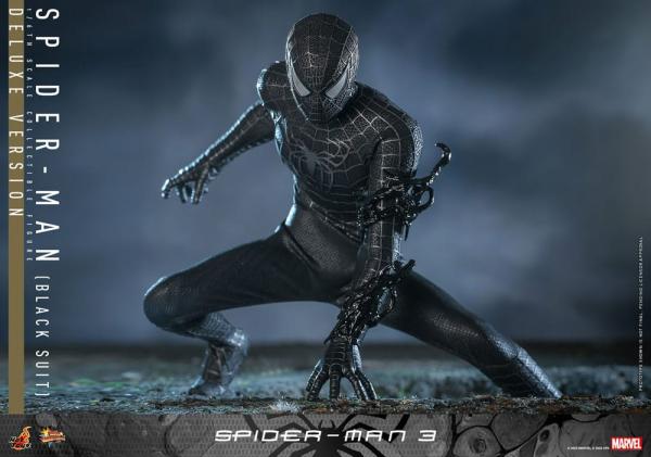 Spider-Man 3 Movie Masterpiece Action Figure 1/6 Spider-Man (Black Suit) (Deluxe Version) 30 cm