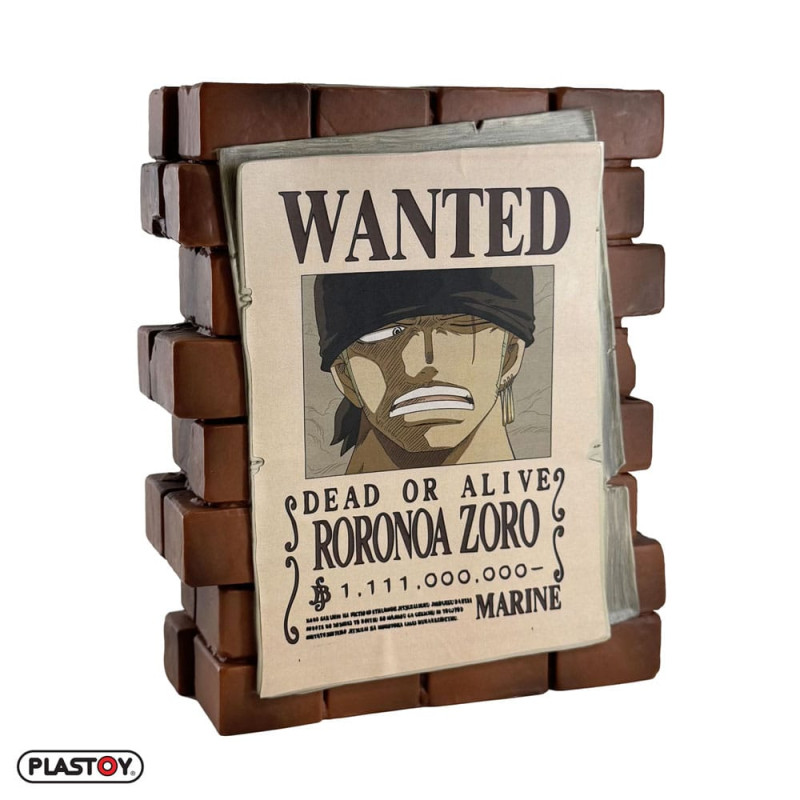 One Piece Coin Bank Zoro Wanted 1