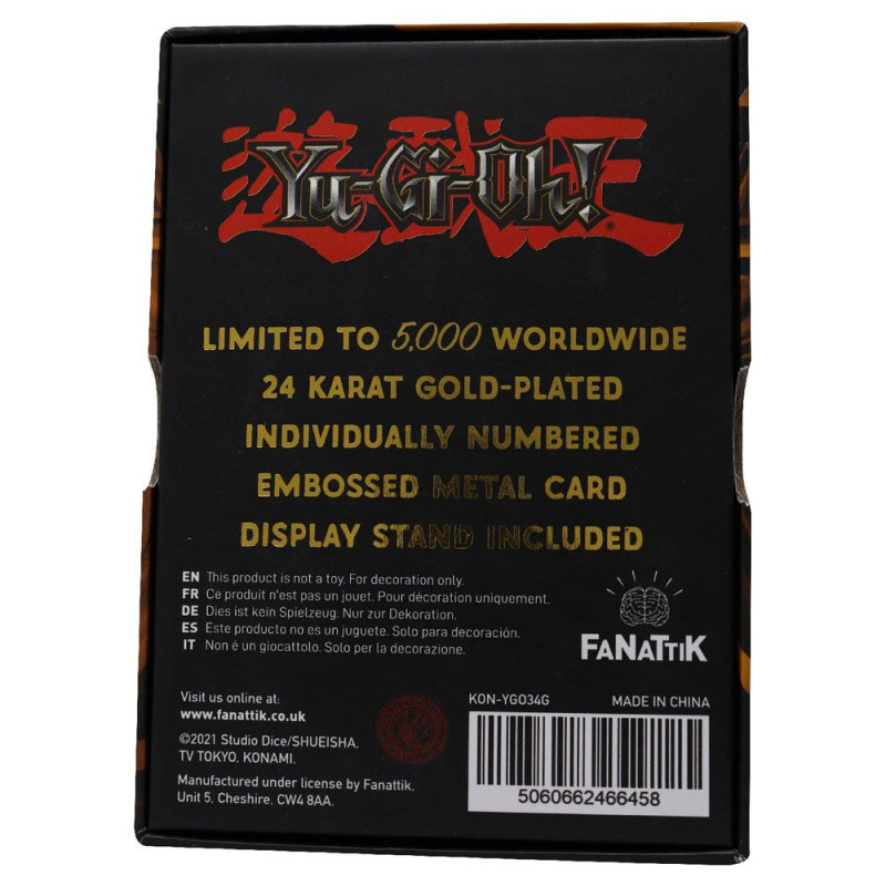 Yu-Gi-Oh! Replica Card Pot of Greed (gold plated) 2
