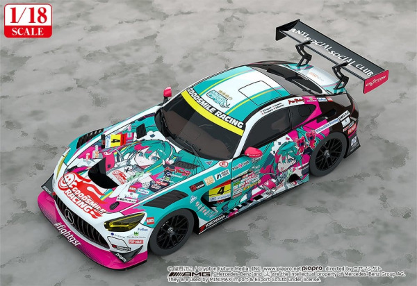 Hatsune Miku GT Project Vehicle 1/18 Good Smile Hatsune Miku AMG 2025 Season Opening Ver. 26 cm 1