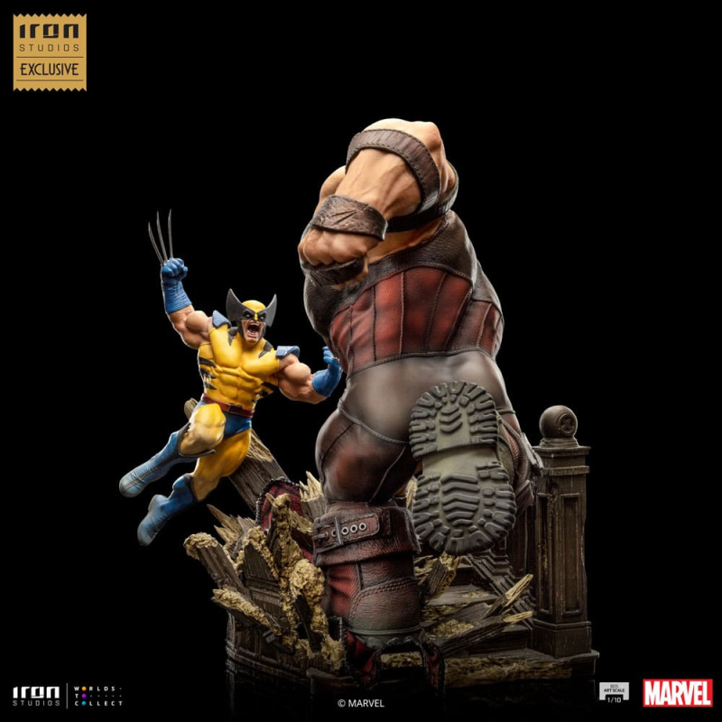 Marvel BDS Art Scale Statue 1/10 Wolverine vs Juggernaut heo EU Exclusive 30 cm 3