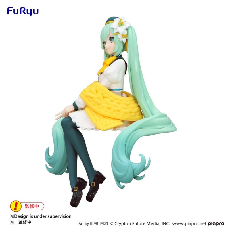 Hatsune Miku Noodle Stopper PVC Statue Flower Fairy Lily White Ver. 14 cm 1