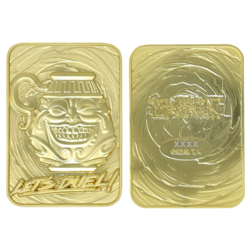Yu-Gi-Oh! Replica Card Pot of Greed (gold plated) 4