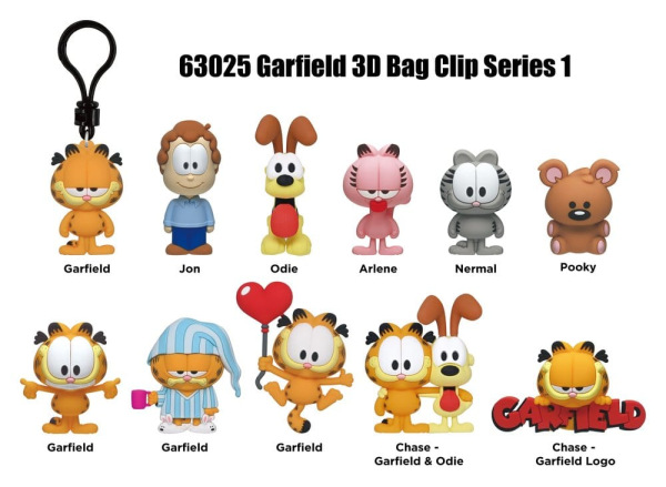 Garfield 3D Foam Bag Clips Serie 1 Display (24) 1