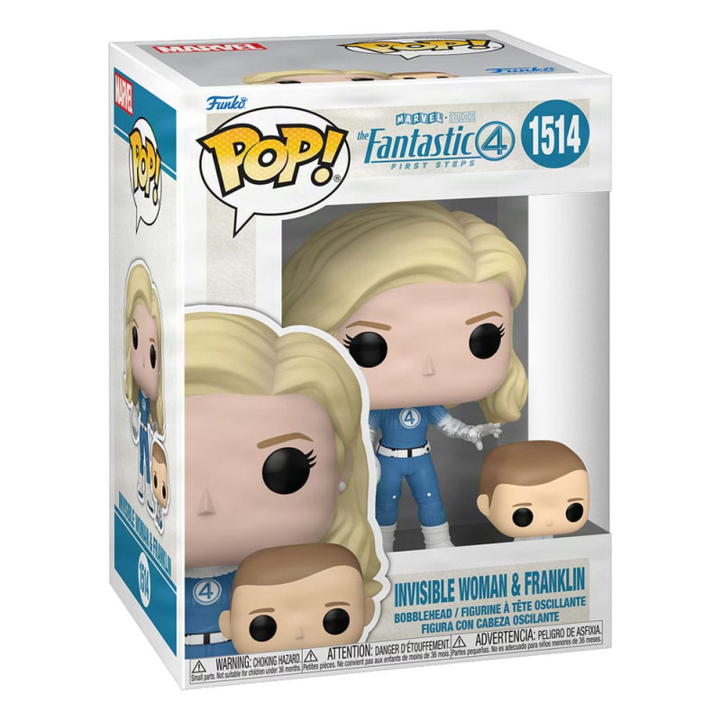 The Fantastic Four: First Steps POP! & Buddy Marvel Vinyl Figure Invisible Woman & Franklin 9 cm 1