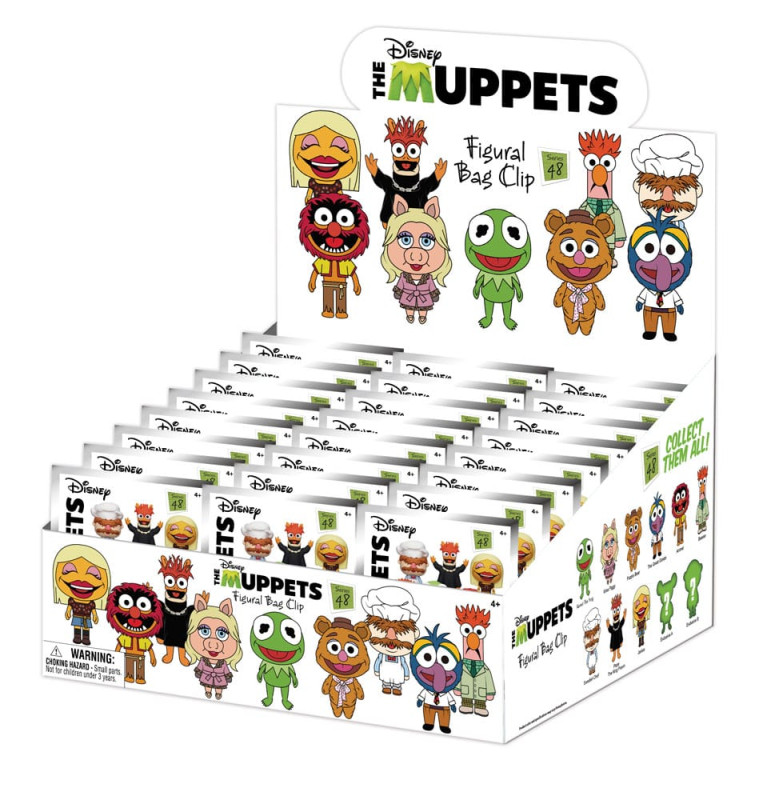 Disney 3D PVC Bag Clips The Muppets Series 48 Display (24) 1