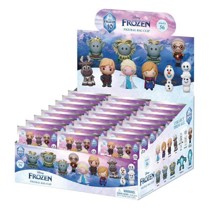 Frozen 3D PVC Bag Clips 10th Anniversary Series 59 Display (24)