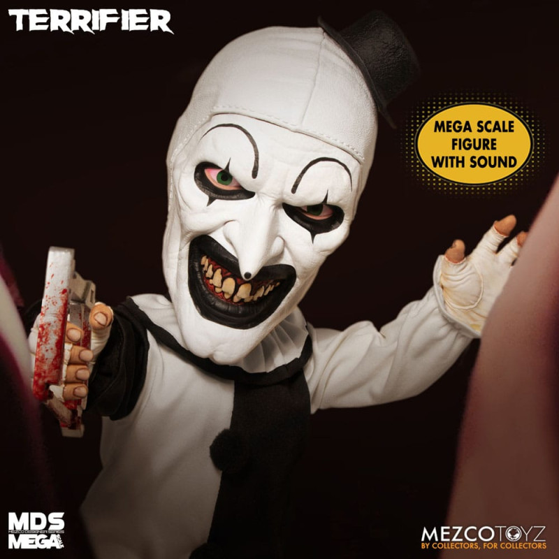 Terrifier MDS Mega Scale Plush Doll Art the Clown with Sound 38 cm 6