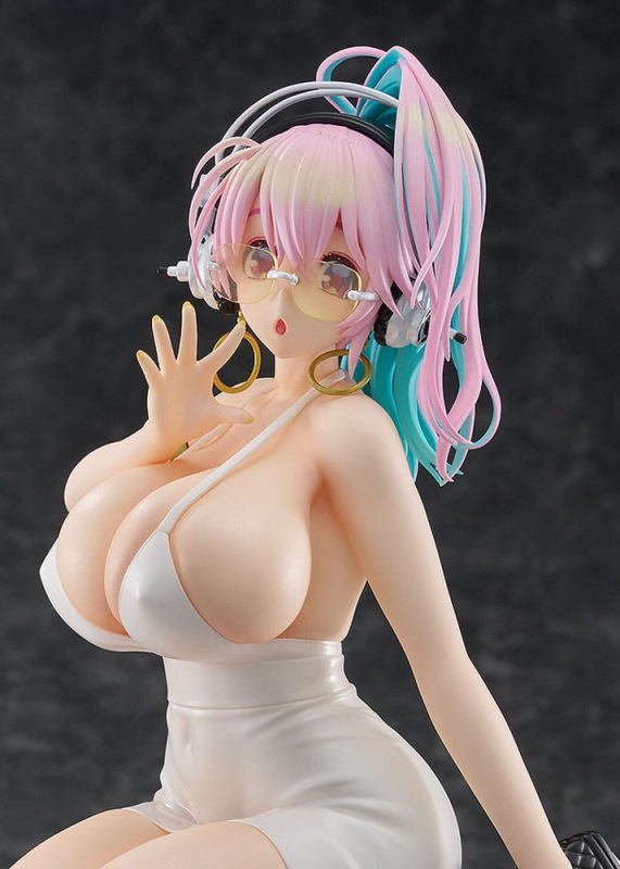 Super Sonico Pop Up Parade PVC Statue Super Sonico: 15th Mini Dress Ver. L Size 20 cm 8