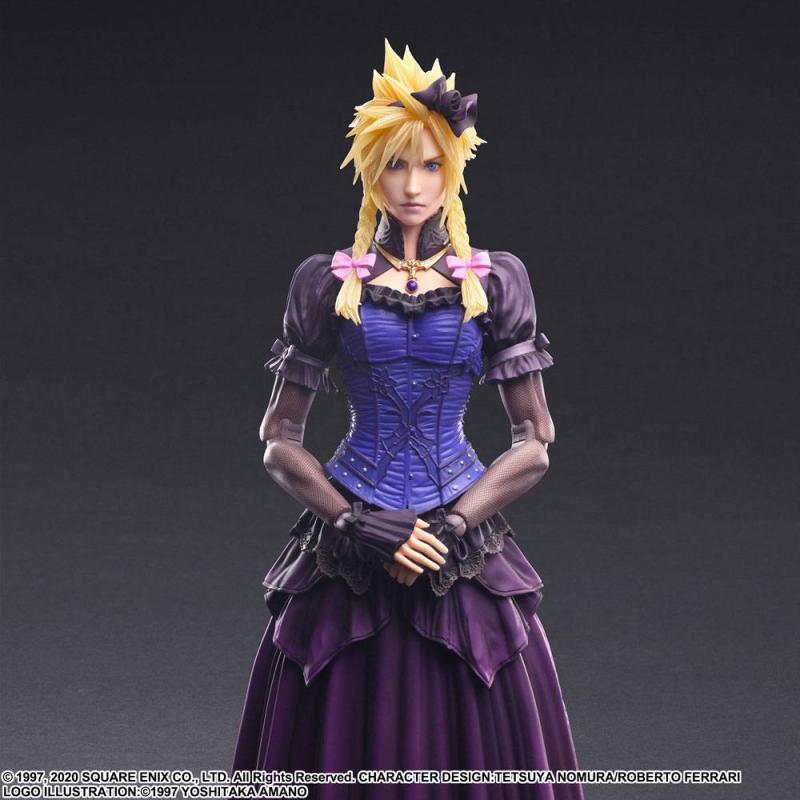 Final Fantasy VII Remake Play Arts Kai Action Figure Cloud Strife Dress Ver. 28 cm 11