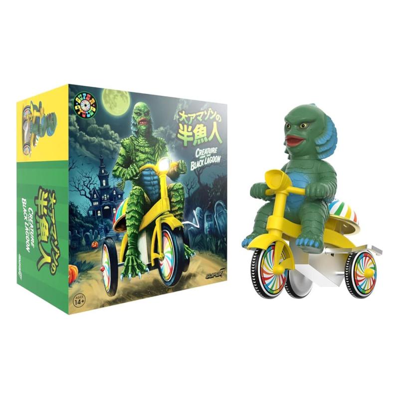 Universal Monsters Super Cycles Action Figure Creature from the Black Lagoon (Dark Green with Yellow 1