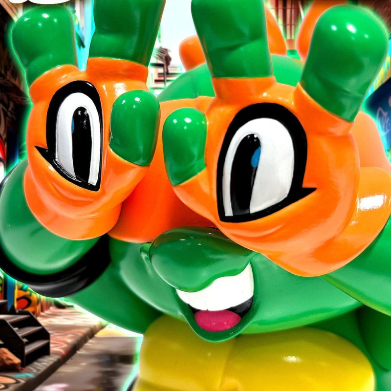 Teenage Mutant Ninja Turtles x Grape Brain Vinyl Figure Michelangelo 24 cm 4