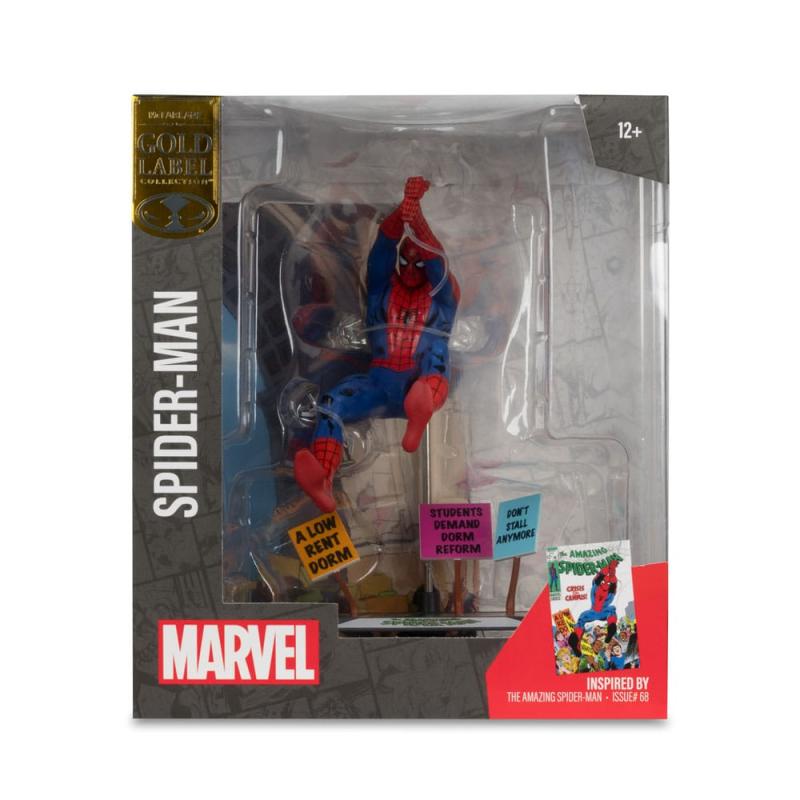 Marvel Collection PVC Statue 1/10 Spider-Man & Scene Gold Label (The Amazing Spider-Man #68) 15 cm