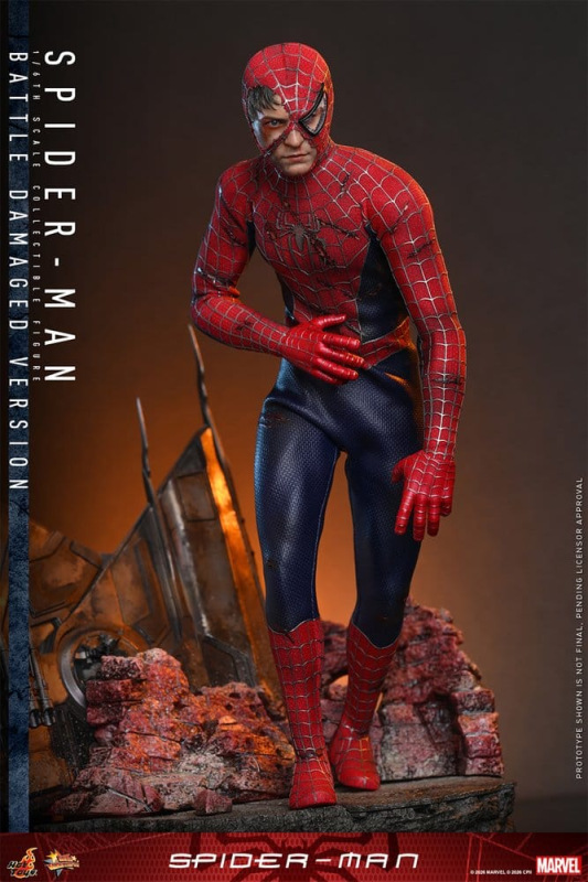 Spider-Man Movie Masterpiece Action Figure 1/6 Spider-Man (Battle Damaged Version) 30 cm 7