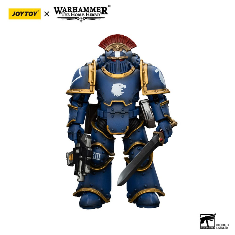 Warhammer The Horus Heresy Action Figure 1/18 Ultramarines Legion MKIII Tactical Squad Sergeant with 9