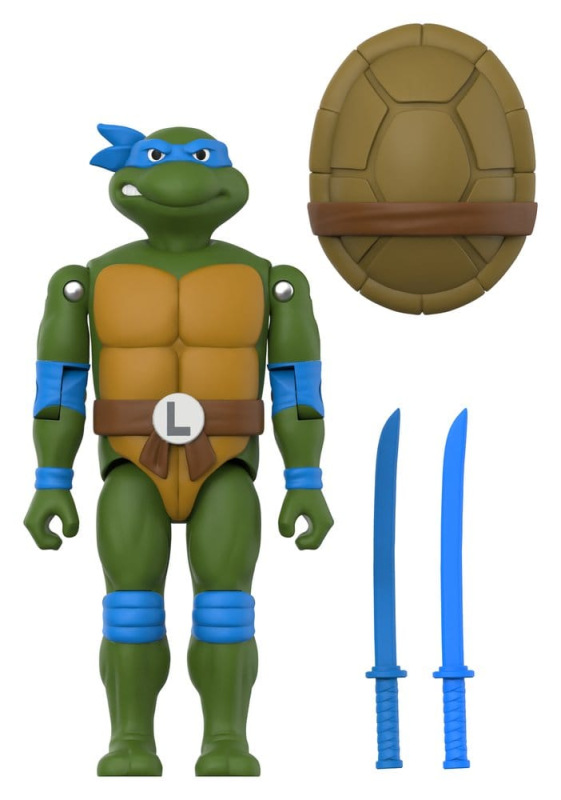 Teenage Mutant Ninja Turtles ReAction+ Action Figure Wave 02 Leonardo