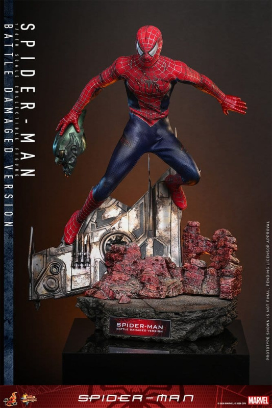 Spider-Man Movie Masterpiece Action Figure 1/6 Spider-Man (Battle Damaged Version) 30 cm 4