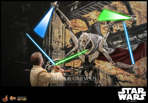 Star Wars Movie Masterpiece Diecast Action Figure 1/6 General Grievous 42 cm 13