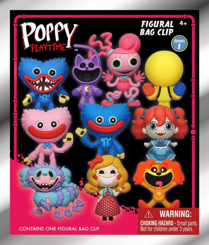 Poppy Playtime PVC Bag Clips Series 1 Display (24) 1