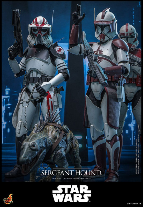 Star Wars: The Clone Wars Action Figure 1/6 Sergeant Hound 30 cm 11