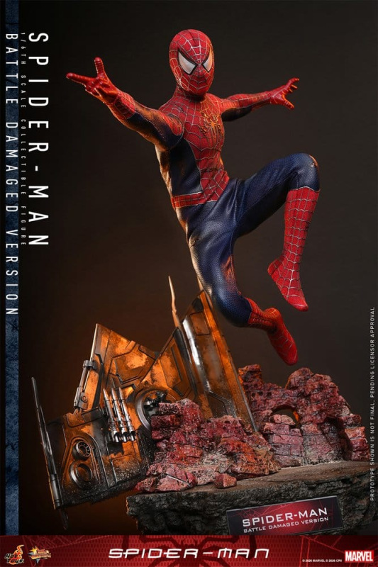 Spider-Man Movie Masterpiece Action Figure 1/6 Spider-Man (Battle Damaged Version) 30 cm 9