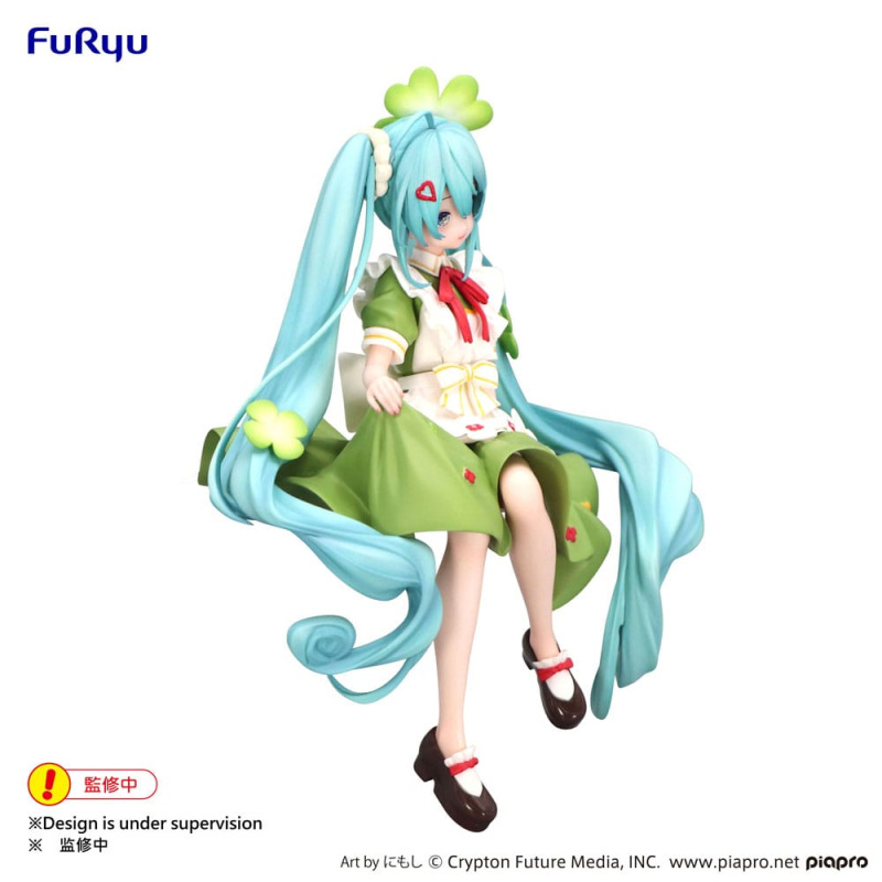 Hatsune Miku Noodle Stopper PVC Statue Flower Fairy Clover 15 cm 2