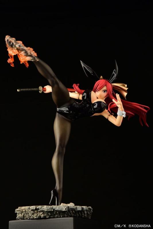 Fairy Tail Statue 1/6 Erza Scarlet High Kick Black Bunny Ver. 37 cm