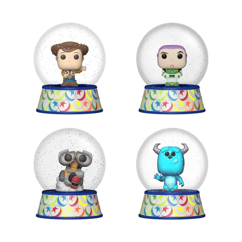 Pixar by Loungefly Pins Blind Keychains Snowglobes Display (12) 1