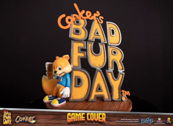Conker´s Bad Fur Day Statue Game Cover Exclusive Edition 45 cm 9