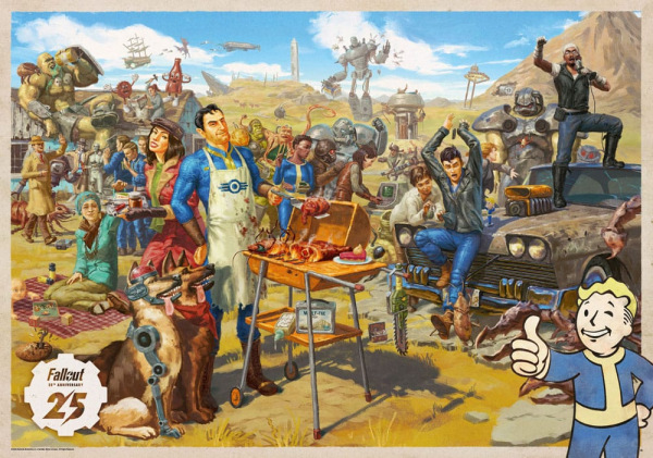 Fallout gift set Fallout Vault Loot Collection (Puzzle, socks, figurine & key ring) 1