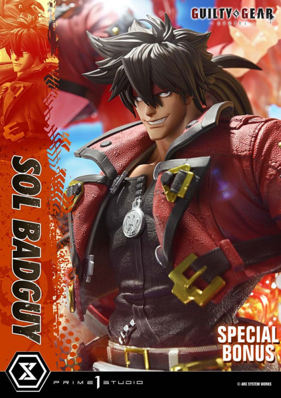 Guilty Gear Strive Ultimate Premium Masterline Series Statue 1/4 Sol Badguy Bonus Version 82 cm 5