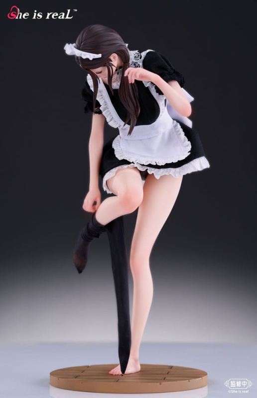 Original Character Dress Series PVC Statue 1/6 She is real Water Droplet Maid 27 cm 12