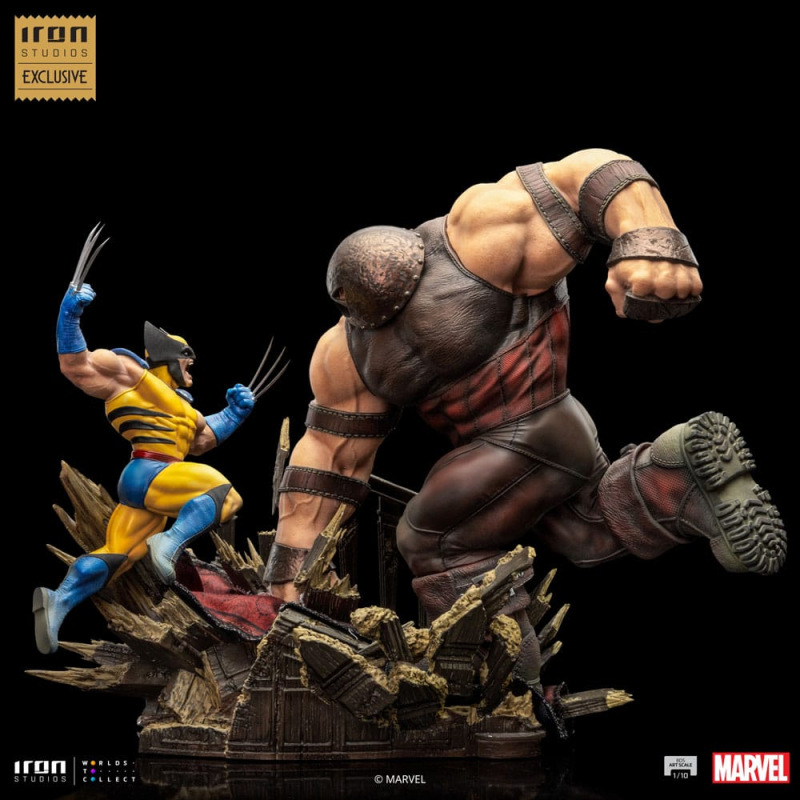 Marvel BDS Art Scale Statue 1/10 Wolverine vs Juggernaut heo EU Exclusive 30 cm 1