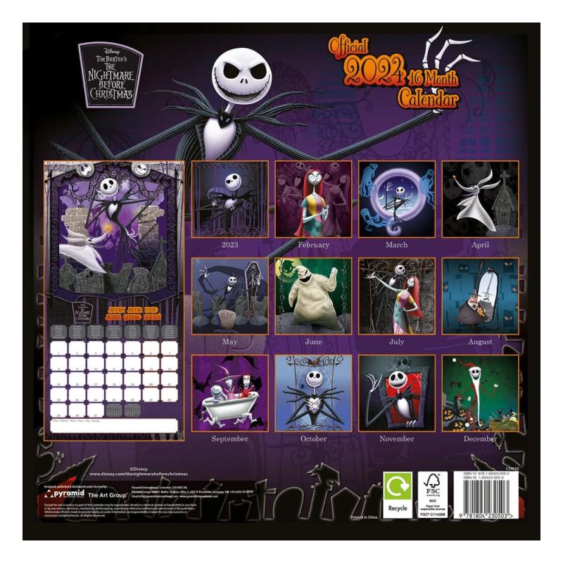 The Nightmare before Christmas Calendar 2024 2