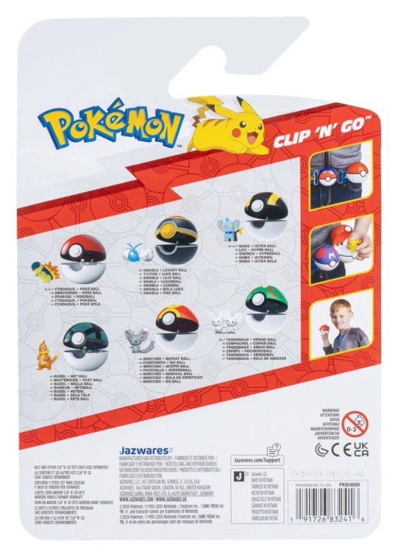 Pokémon Clip 'n' Go Minifigures Poké Balls ver. 23 Assortment (6) 8