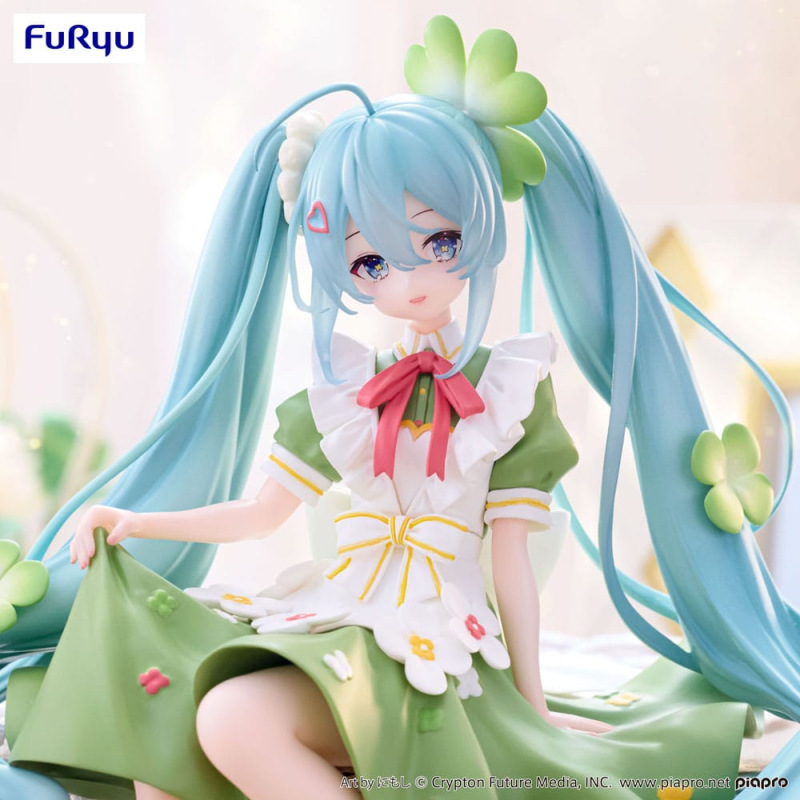 Hatsune Miku Noodle Stopper PVC Statue Flower Fairy Clover 15 cm 8