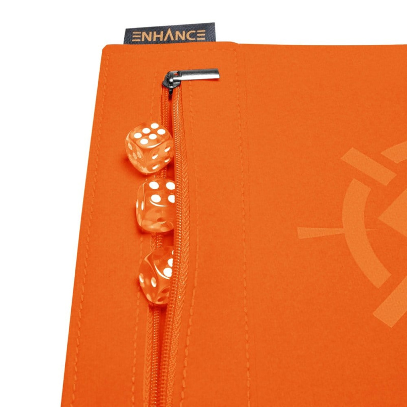 Enhance Tabletop Accessories Roll on a Scroll Dice and Rolling Mat Orange 2