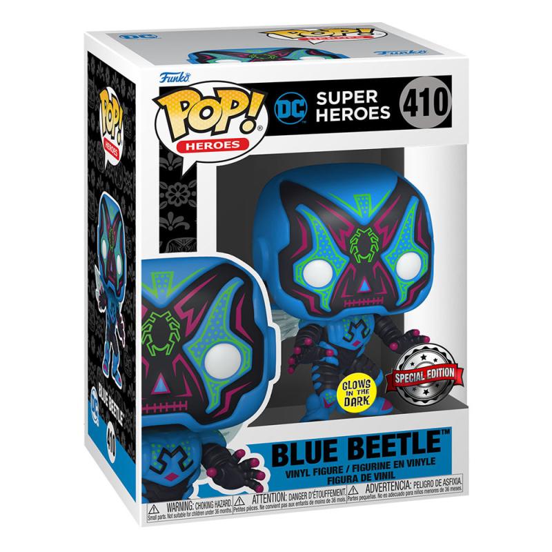 DC Comics: Dia De Los DC Blue Beetle (GW) 9 cm POP! Vinyl Figure - Funko
