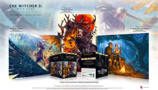 The Witcher 3 Puzzle Triology Wild Hunt 10 Years of Killing Monsters (1000 pieces) 2