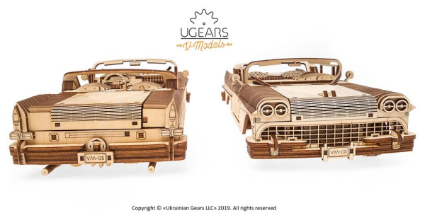 Ugears 3D Wooden Puzzle Dream Cabriolet VM-05 6