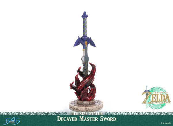 The Legend of Zelda: Tears of the Kingdom Life Size Statue 1/1 Decayed Master Sword 28 cm 3
