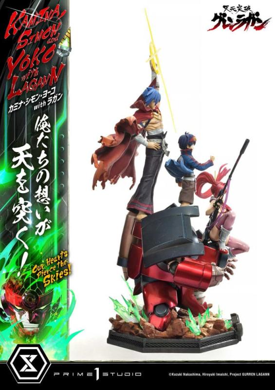 Gurren Lagann Ultimate Premium Masterline Series Statue 1/4 Kamina, Simon & Yoko with Lagann 97 cm