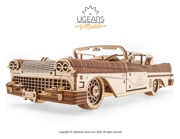 Ugears 3D Wooden Puzzle Dream Cabriolet VM-05 9