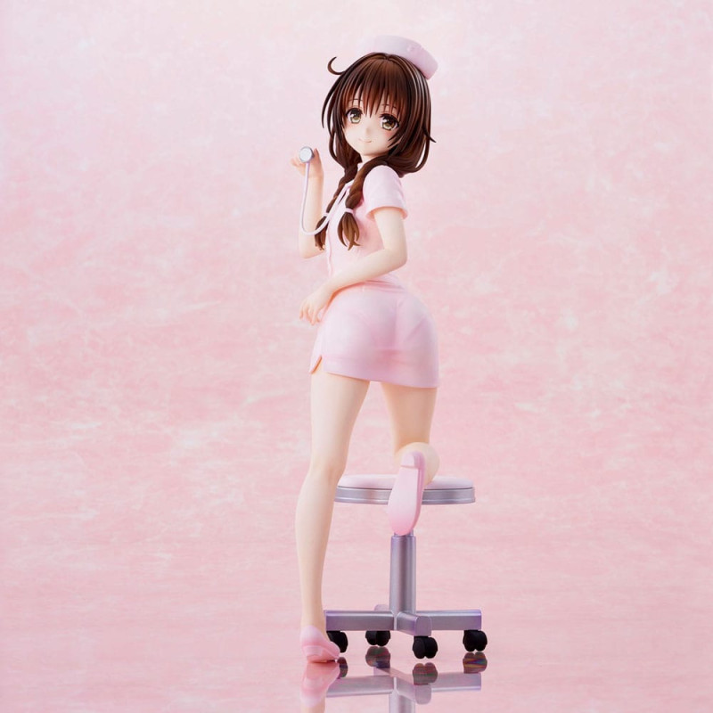 To Love-Ru Darkness Statue PVC Mikan Yuki Nurse Cos 25 cm 11