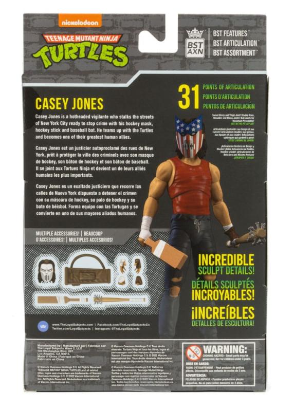 Teenage Mutant Ninja Turtles BST AXN Action Figure Casey Jones Urban Legends 13 cm